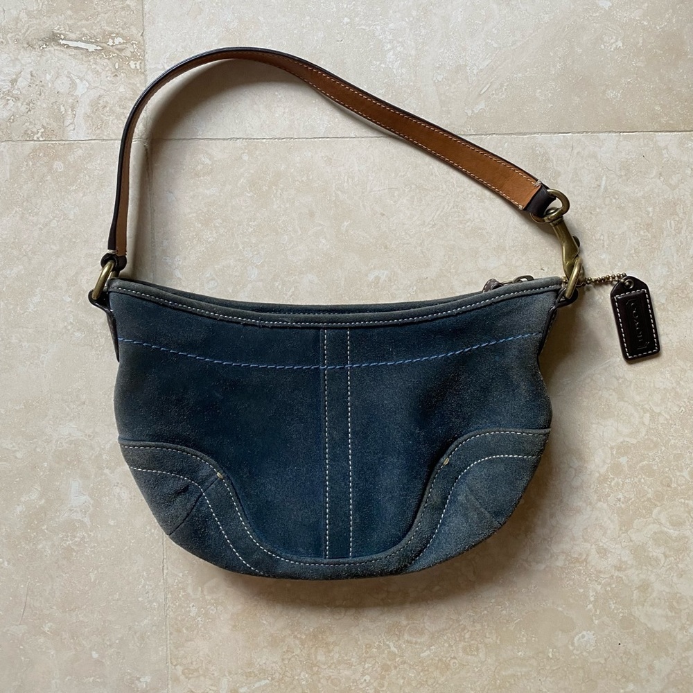 Suede Vintage Coach Purse